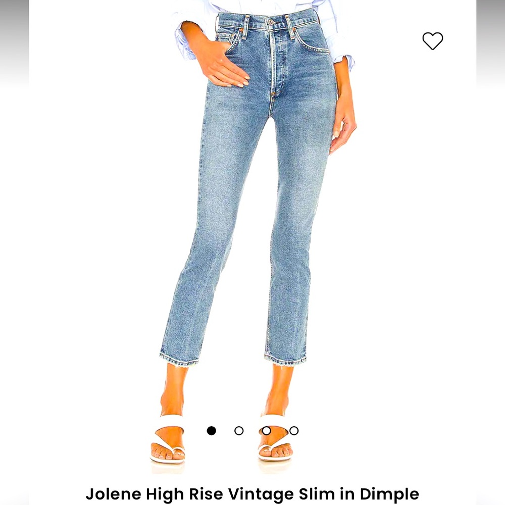 Citizens of humanity high rise vintage straight, dimple size 26